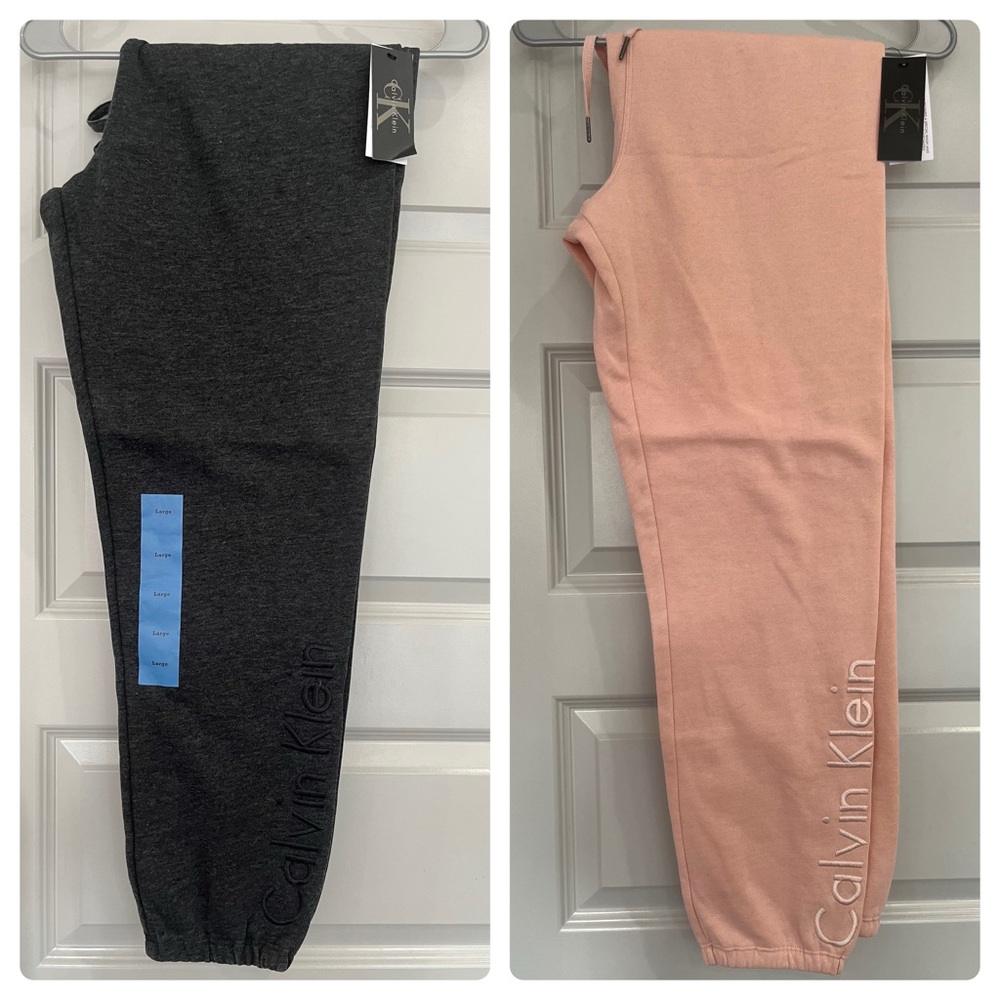 Lot of 2 Size Large Calvin Klein sweatpants NWT ⭐️read description⭐️